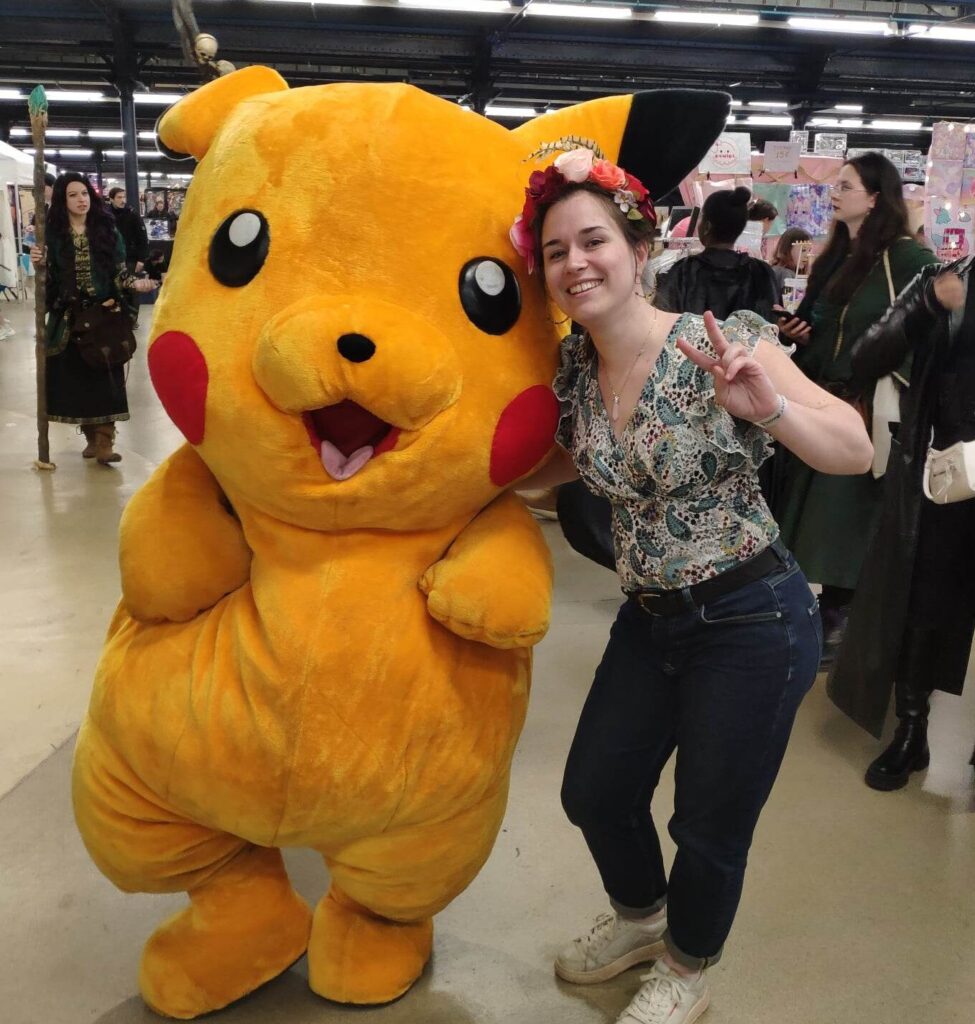 Solène Chartier et Pikachu