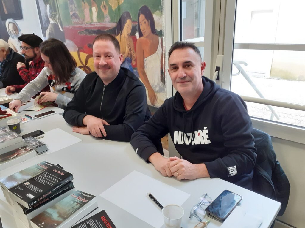 Solène Chartier, Cédric Jamey, Jean-Christophe Paille et Pilou Souchères au Salon des auteurs de Ecommoy