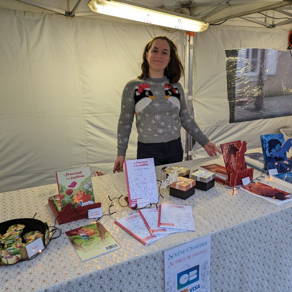 Solène Chartier au Marché de Noël de Luché-Pringé