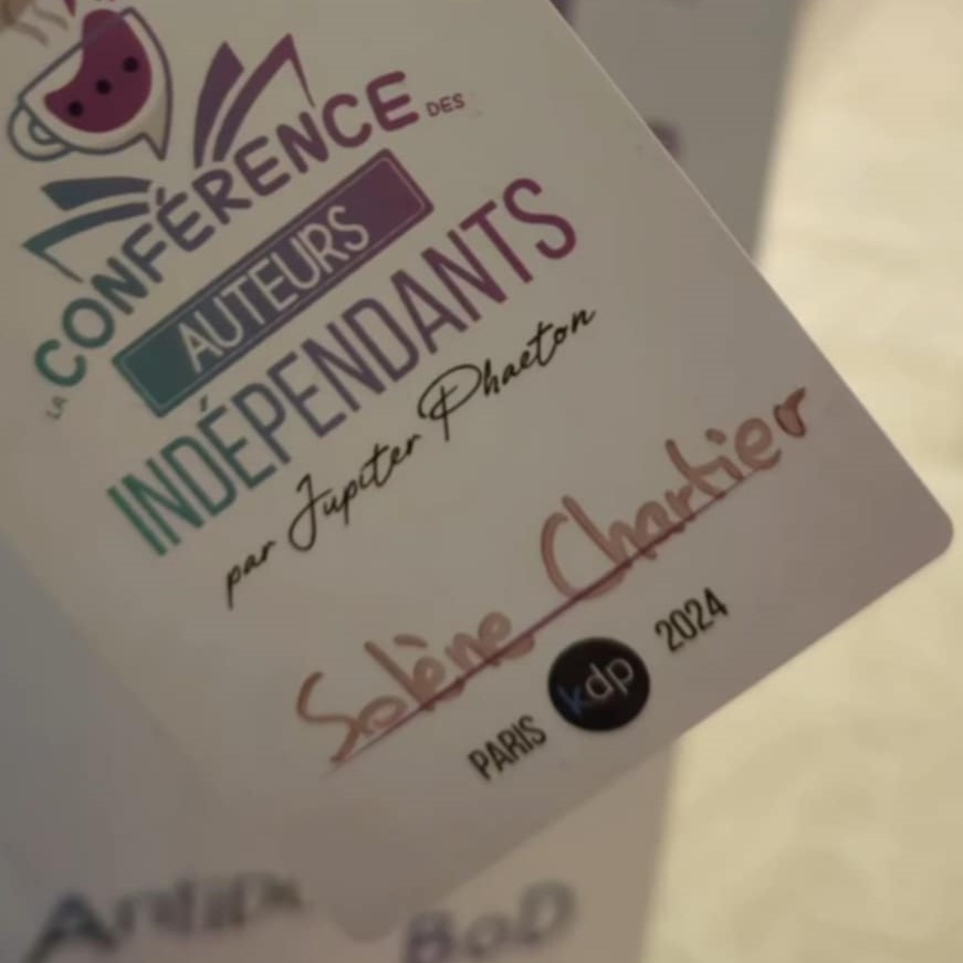 Solène Chartier Conférence des auteurs indépendants