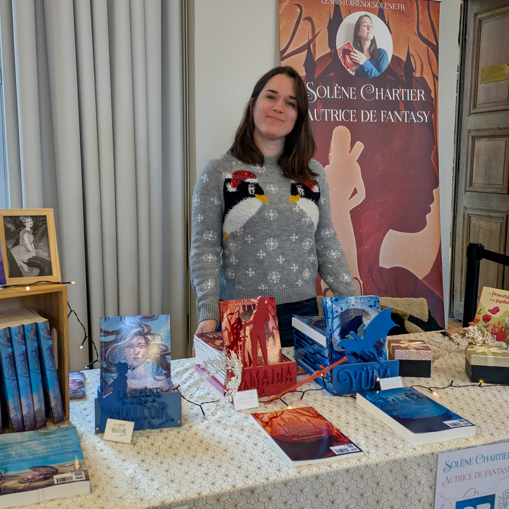 L'autrice de fantasy Solène Chartier au Marché de Noël de Châteaugiron
