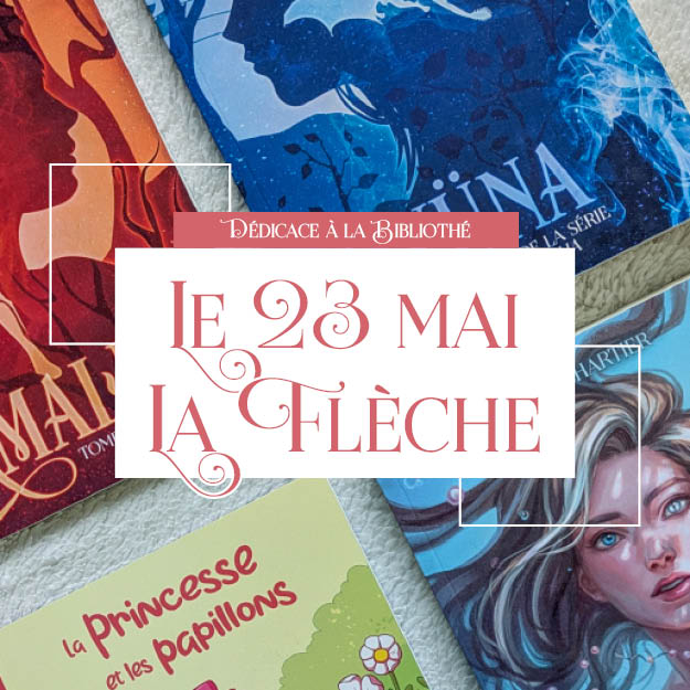 Dédicace à la bibliothé, à La Flèche, le 23 mai