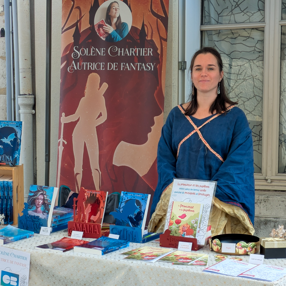 l'autrice sarthoise Solène Chartier au Festival Le Lude Renaissance